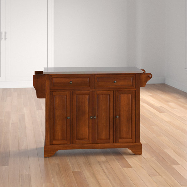 Three Posts™ Haslingden Metal Kitchen Island & Reviews Wayfair